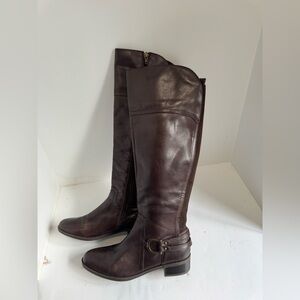 Audrey Brooke Vicky riding boots Brown Knee-High Leather Boots. Size 7M